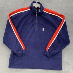 Official NBA Mens Sweatshirt 2XL Red White Blue Performance Fleece Athletic